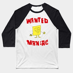 wanted maniac spongebob squarepants classic Baseball T-Shirt